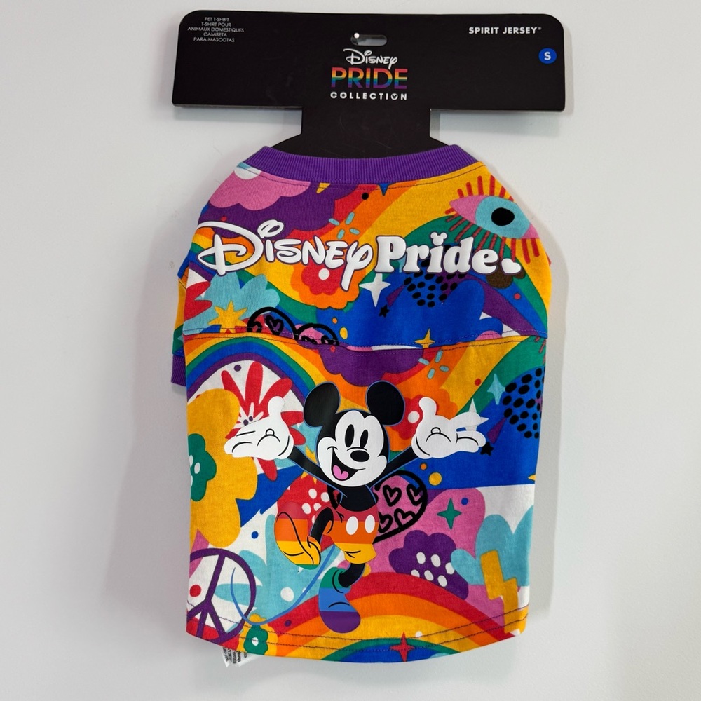 Disney parks pride, spirit jersey for dogs size XS